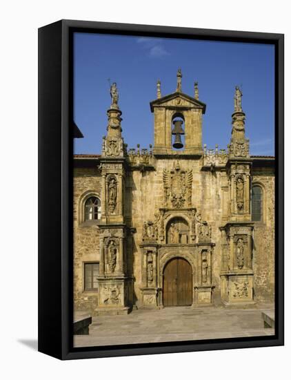 Exterior of Plateresque Facade of the University at Onati, Pais Vasco, Basque Area, Spain, Europe-Michael Busselle-Framed Premier Image Canvas