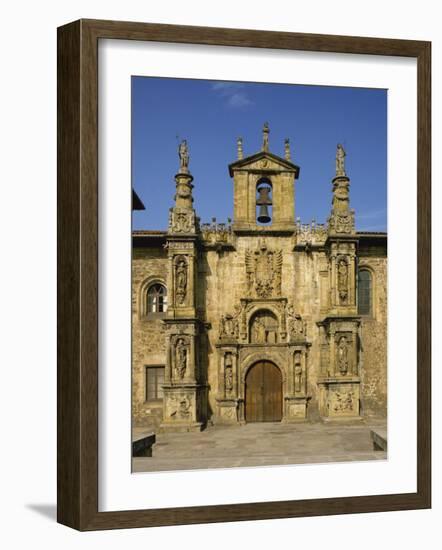 Exterior of Plateresque Facade of the University at Onati, Pais Vasco, Basque Area, Spain, Europe-Michael Busselle-Framed Photographic Print