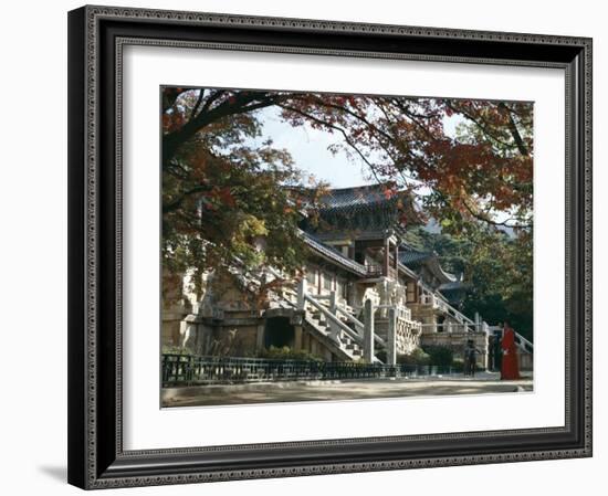 Exterior of Pulguksa Temple, Unesco World Heritage Site, Kyongju, South Korea, Korea-Adina Tovy-Framed Photographic Print