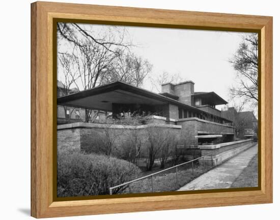 Exterior of Robie House Designed by Frank Lloyd Wright-null-Framed Premier Image Canvas