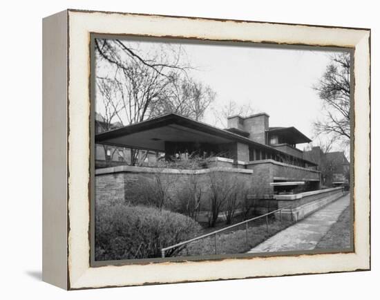 Exterior of Robie House Designed by Frank Lloyd Wright-null-Framed Premier Image Canvas