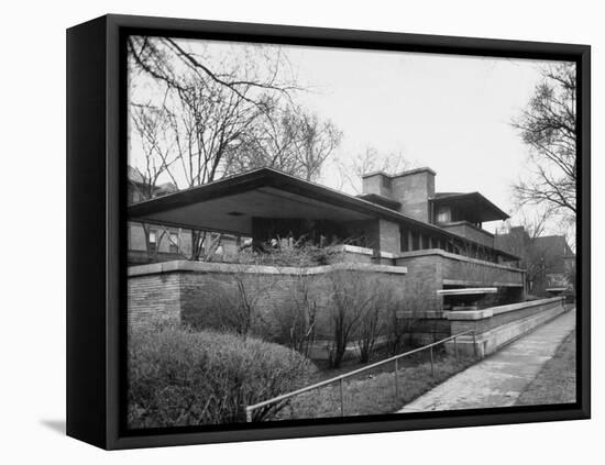 Exterior of Robie House Designed by Frank Lloyd Wright-null-Framed Premier Image Canvas