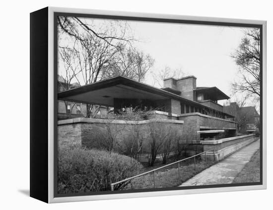 Exterior of Robie House Designed by Frank Lloyd Wright-null-Framed Premier Image Canvas