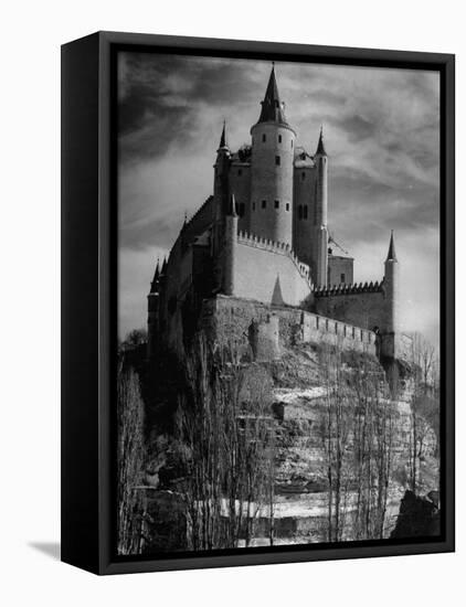 Exterior of Segovia Castle-Dmitri Kessel-Framed Premier Image Canvas