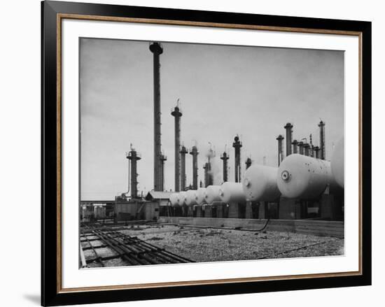 Exterior of Shell Chemical Plant-Dmitri Kessel-Framed Premium Photographic Print