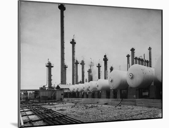 Exterior of Shell Chemical Plant-Dmitri Kessel-Mounted Photographic Print