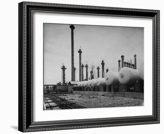 Exterior of Shell Chemical Plant-Dmitri Kessel-Framed Photographic Print