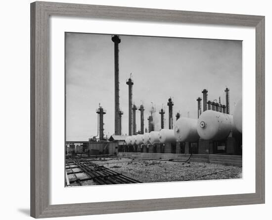 Exterior of Shell Chemical Plant-Dmitri Kessel-Framed Photographic Print