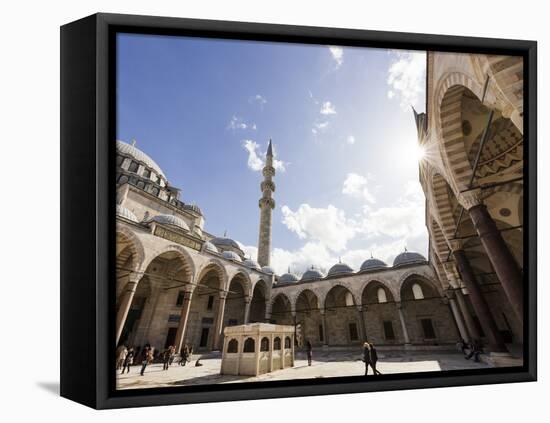 Exterior of Suleymaniye Mosque, Istanbul, Turkey-Ben Pipe-Framed Premier Image Canvas