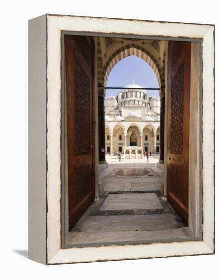 Exterior of Suleymaniye Mosque, Istanbul, Turkey-Ben Pipe-Framed Premier Image Canvas