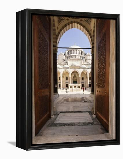 Exterior of Suleymaniye Mosque, Istanbul, Turkey-Ben Pipe-Framed Premier Image Canvas