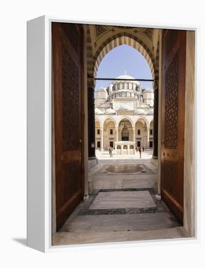 Exterior of Suleymaniye Mosque, Istanbul, Turkey-Ben Pipe-Framed Premier Image Canvas