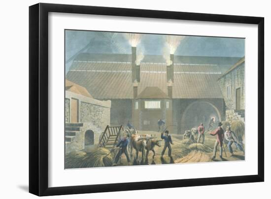 Exterior of the Boiling House, from 'Ten Views in the Island of Antigua', 1823-William Clark-Framed Giclee Print