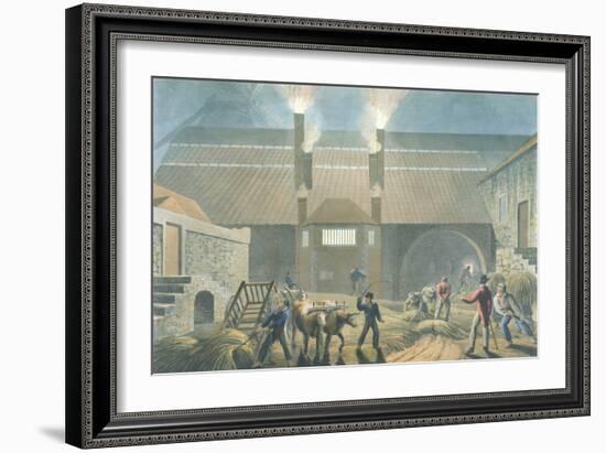 Exterior of the Boiling House, from 'Ten Views in the Island of Antigua', 1823-William Clark-Framed Giclee Print