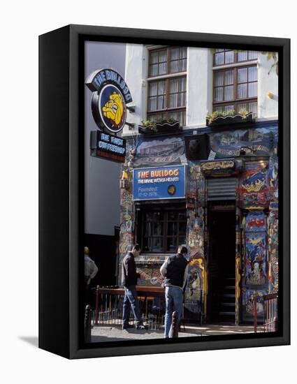 Exterior of the Bulldog Coffee Shop, Amsterdam, the Netherlands (Holland)-Richard Nebesky-Framed Premier Image Canvas