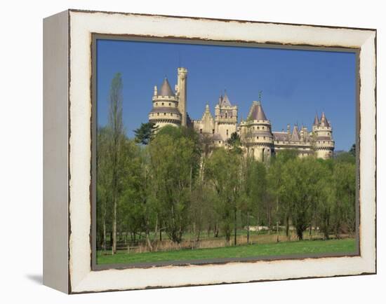 Exterior of the Chateau of Pierrefonds in Aisne, Picardie, France, Europe-Michael Busselle-Framed Premier Image Canvas