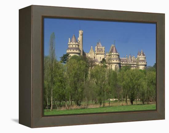 Exterior of the Chateau of Pierrefonds in Aisne, Picardie, France, Europe-Michael Busselle-Framed Premier Image Canvas