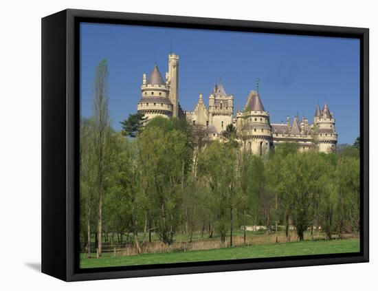 Exterior of the Chateau of Pierrefonds in Aisne, Picardie, France, Europe-Michael Busselle-Framed Premier Image Canvas