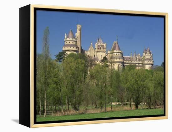 Exterior of the Chateau of Pierrefonds in Aisne, Picardie, France, Europe-Michael Busselle-Framed Premier Image Canvas