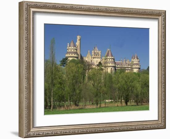 Exterior of the Chateau of Pierrefonds in Aisne, Picardie, France, Europe-Michael Busselle-Framed Photographic Print