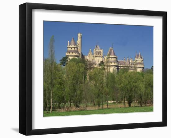 Exterior of the Chateau of Pierrefonds in Aisne, Picardie, France, Europe-Michael Busselle-Framed Photographic Print