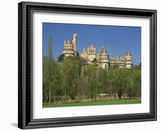 Exterior of the Chateau of Pierrefonds in Aisne, Picardie, France, Europe-Michael Busselle-Framed Photographic Print