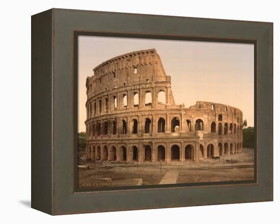 Exterior of the Coliseum, Rome, Italy, c.1890-c.1900-null-Framed Premier Image Canvas