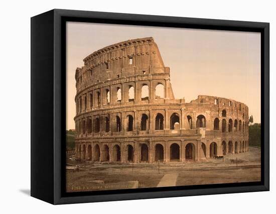 Exterior of the Coliseum, Rome, Italy, c.1890-c.1900-null-Framed Premier Image Canvas