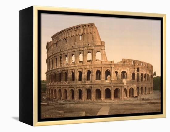 Exterior of the Coliseum, Rome, Italy, c.1890-c.1900-null-Framed Premier Image Canvas