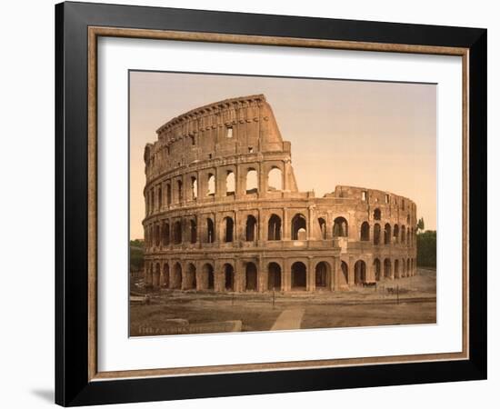 Exterior of the Coliseum, Rome, Italy, c.1890-c.1900-null-Framed Photographic Print