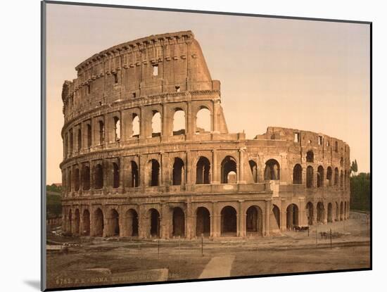 Exterior of the Coliseum, Rome, Italy, c.1890-c.1900-null-Mounted Photographic Print
