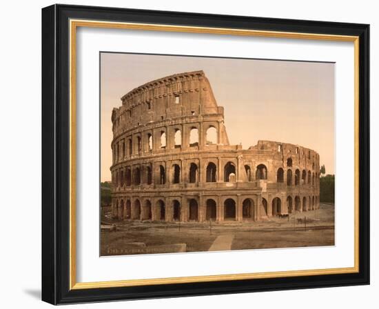 Exterior of the Coliseum, Rome, Italy, c.1890-c.1900-null-Framed Photographic Print