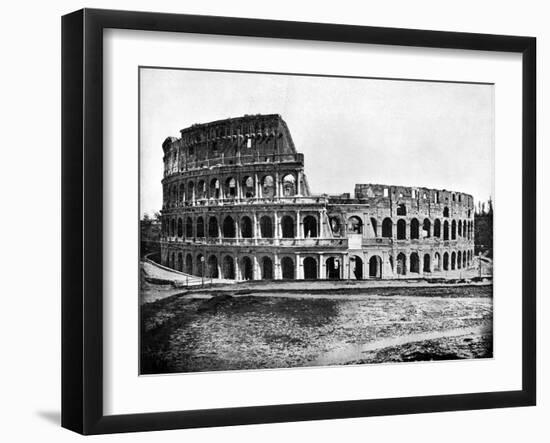 Exterior of the Colosseum, Rome, 1893-John L Stoddard-Framed Giclee Print