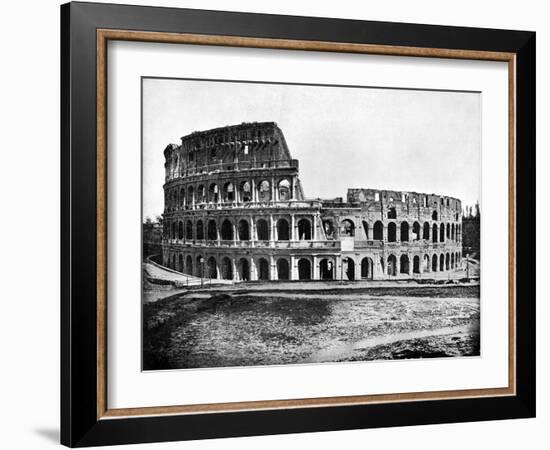 Exterior of the Colosseum, Rome, 1893-John L Stoddard-Framed Giclee Print