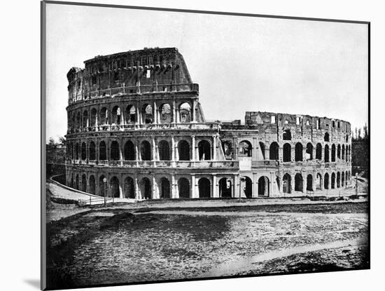 Exterior of the Colosseum, Rome, 1893-John L Stoddard-Mounted Giclee Print