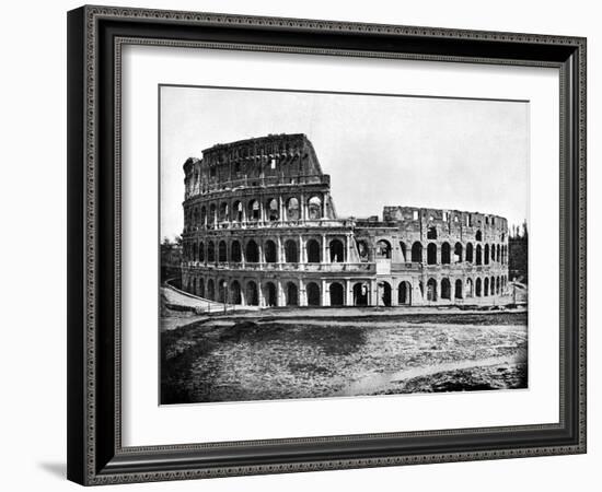 Exterior of the Colosseum, Rome, 1893-John L Stoddard-Framed Giclee Print