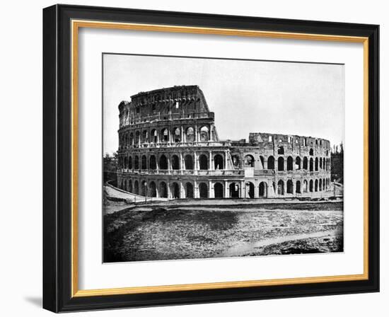 Exterior of the Colosseum, Rome, 1893-John L Stoddard-Framed Giclee Print