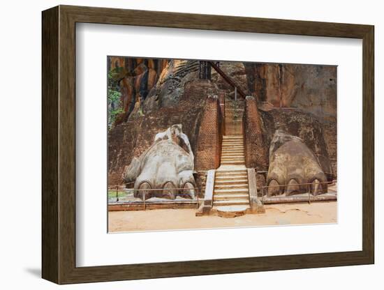 Exterior of the Entrance to the Sigiriya Lion Rock Fortress in Sigiriya, Sri Lanka. Sigiriya is Lis-Dmitry Chulov-Framed Photographic Print