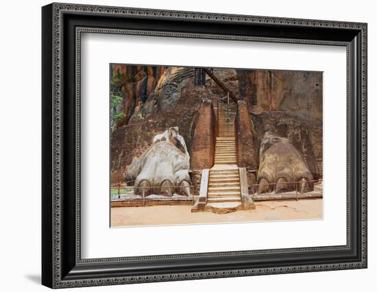 Exterior of the Entrance to the Sigiriya Lion Rock Fortress in Sigiriya, Sri Lanka. Sigiriya is Lis-Dmitry Chulov-Framed Photographic Print