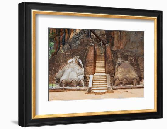 Exterior of the Entrance to the Sigiriya Lion Rock Fortress in Sigiriya, Sri Lanka. Sigiriya is Lis-Dmitry Chulov-Framed Photographic Print