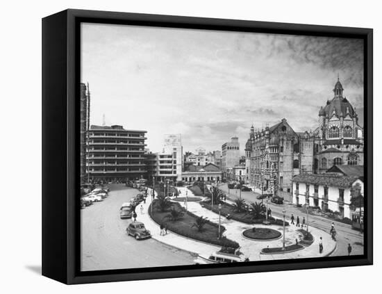 Exterior of the Government Palace on Nutibara Square-Dmitri Kessel-Framed Premier Image Canvas