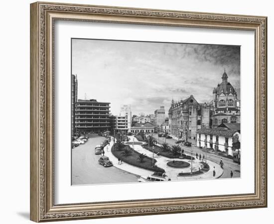 Exterior of the Government Palace on Nutibara Square-Dmitri Kessel-Framed Photographic Print