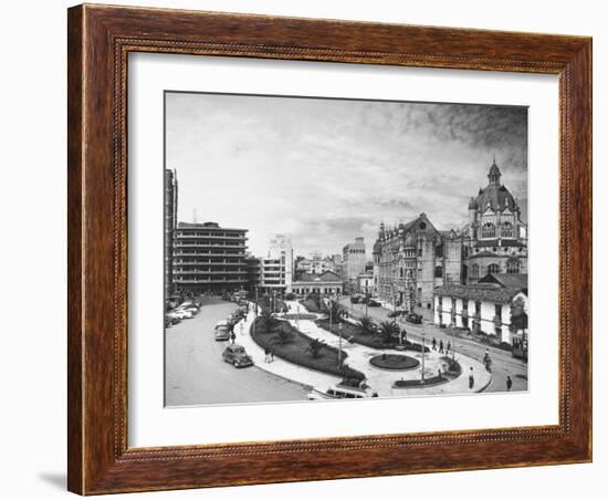 Exterior of the Government Palace on Nutibara Square-Dmitri Kessel-Framed Photographic Print