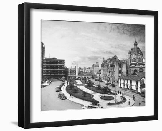 Exterior of the Government Palace on Nutibara Square-Dmitri Kessel-Framed Photographic Print