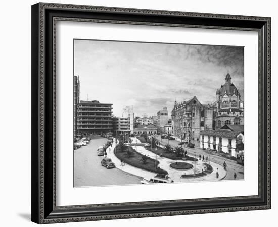 Exterior of the Government Palace on Nutibara Square-Dmitri Kessel-Framed Photographic Print