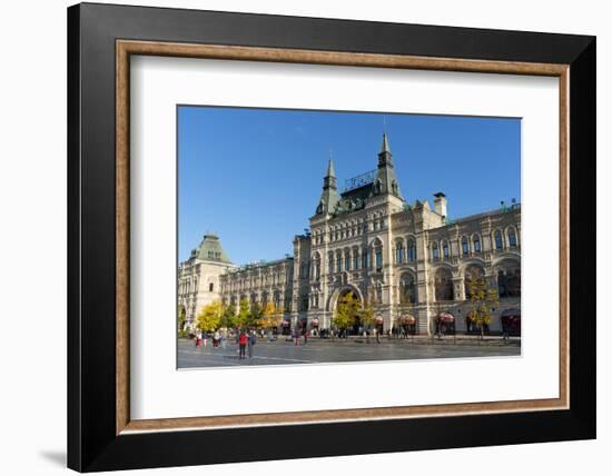 Exterior of the GUM Department Store, Moscow, Russia, Europe-Miles Ertman-Framed Photographic Print