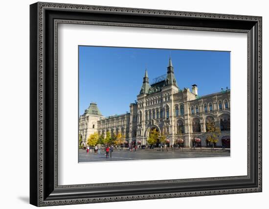 Exterior of the GUM Department Store, Moscow, Russia, Europe-Miles Ertman-Framed Photographic Print