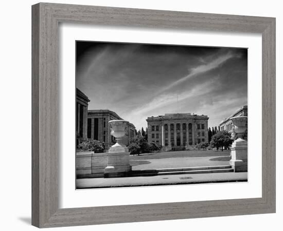 Exterior of the Harvard Medical School-Hansel Mieth-Framed Photographic Print