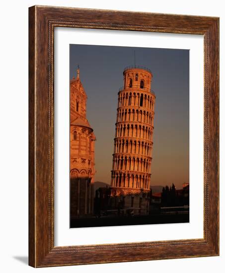 Exterior of the Leaning Tower of Pisa-Richard Hamilton Smith-Framed Photographic Print