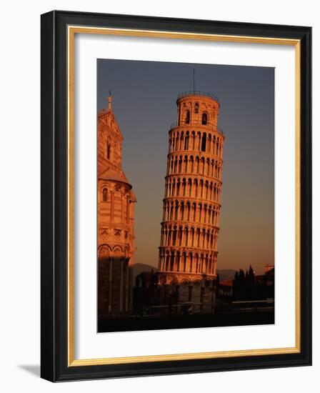 Exterior of the Leaning Tower of Pisa-Richard Hamilton Smith-Framed Photographic Print